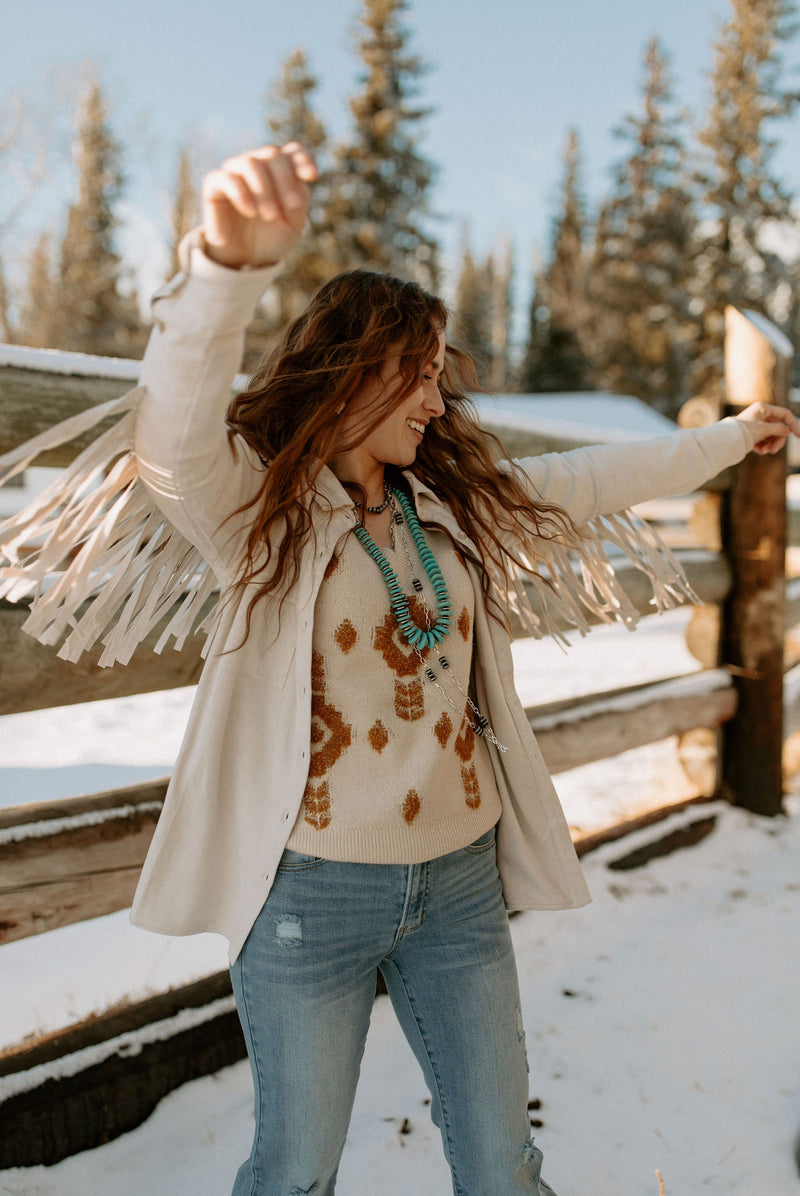 The {Fayette} Fringe Top