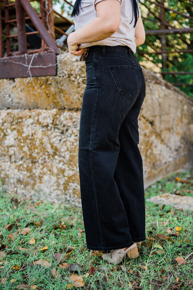 The {Lacona} High Rise Wide Leg Jeans