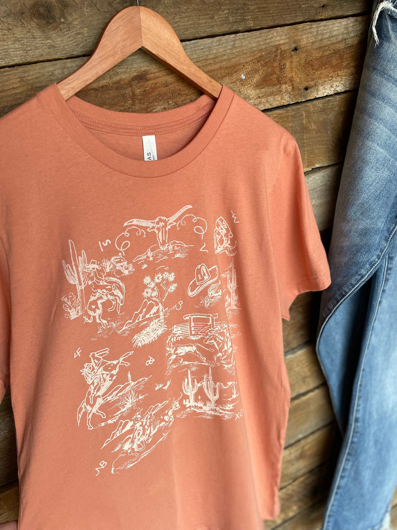 The {Western Toile} Graphic Tee