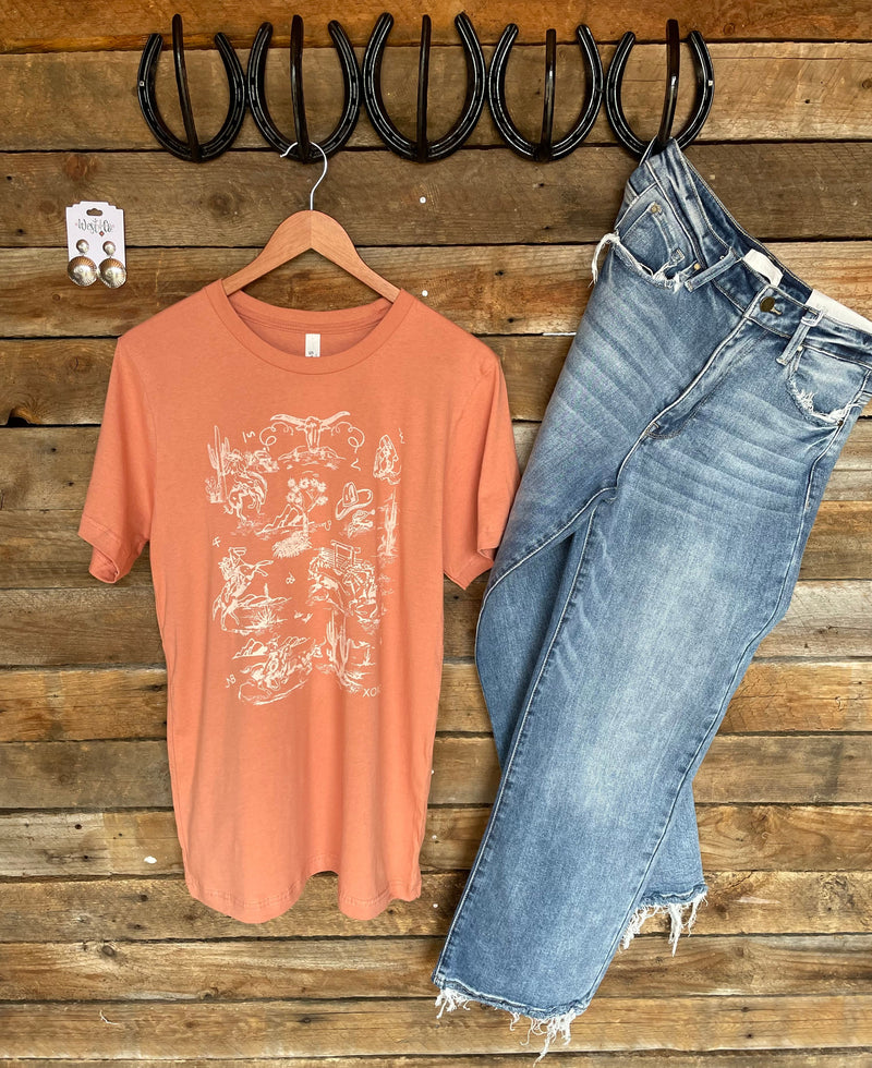 The {Western Toile} Graphic Tee